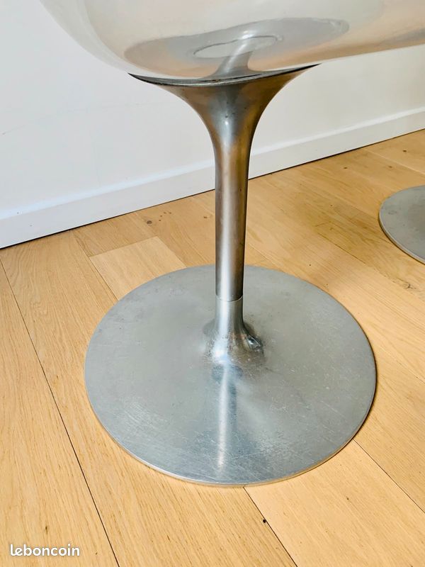 2 chaises Fauteuil œuf Ero's Kartell Philippe Starck. Design Italie (image 4)