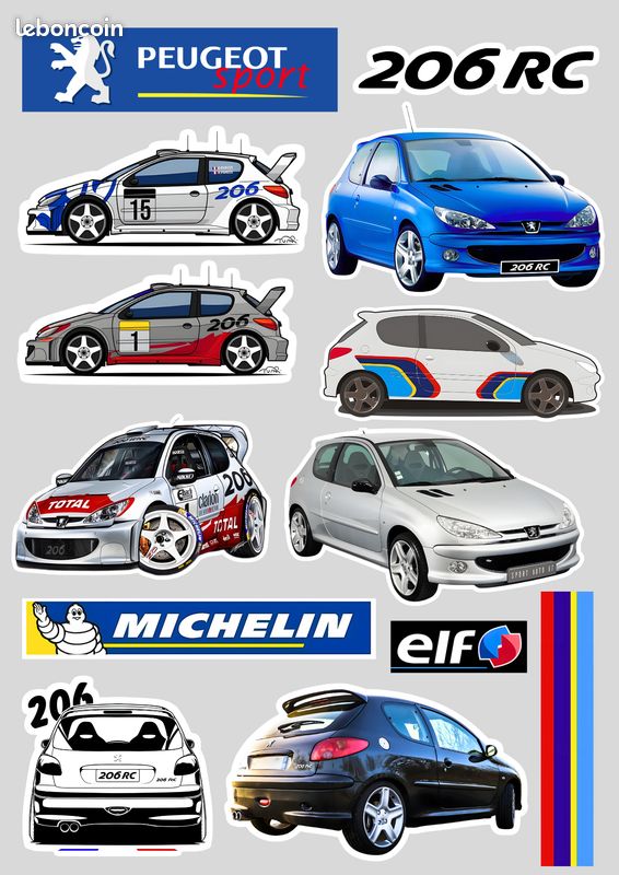 13x Stickers XXL 