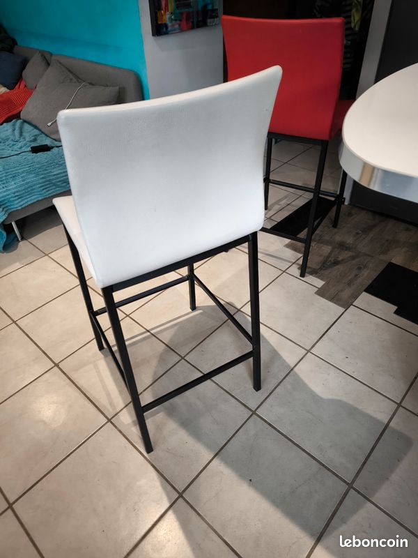 Chaises de bar 4 pieds (image 6)