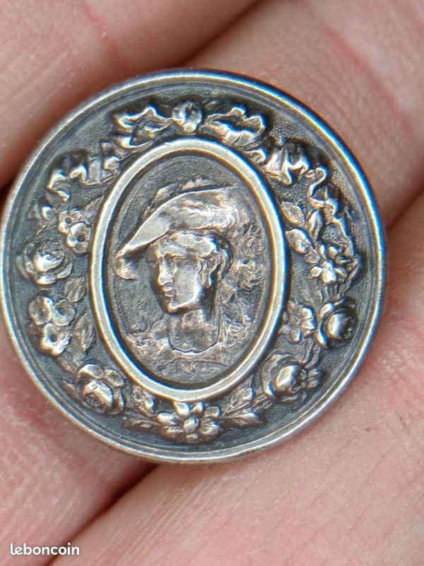 Boutons De Manchette Pièce Monnaie Liard - Argent Massif Ancien, De Rodde Paris