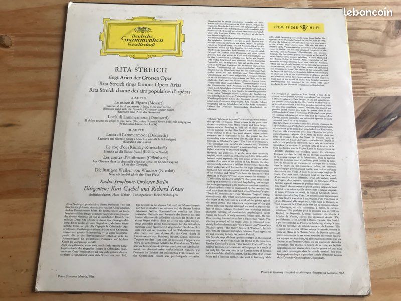 Airs populaires d’opéras Rita Streich (image 2)