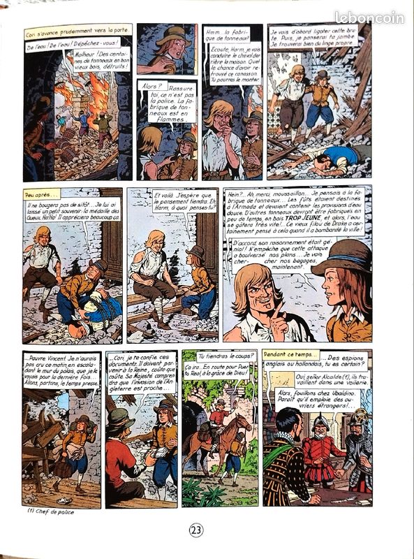 BD Cori le moussaillon, l'Invincible Armada, tome 1 les espions de la reine, de Bob de Moor (image 2)