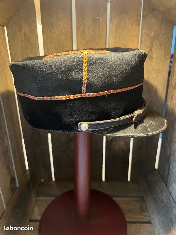 Képi adjudant de sapeurs-pompiers WW1 militaria France (image 7)