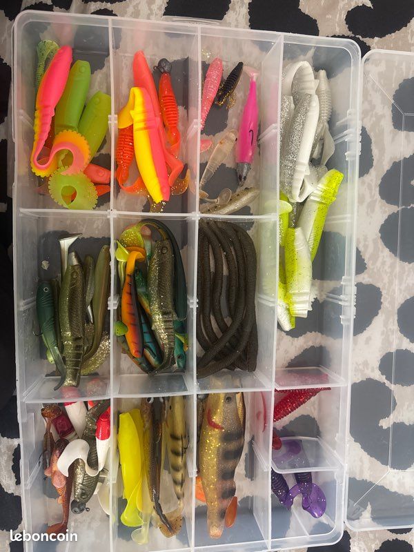 Vvikizy appâts de pêche 50 pièces 5cm leurres de pêche en plastique