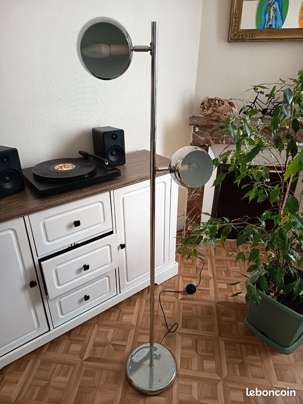 Lampe metal 2 boules (image 2)