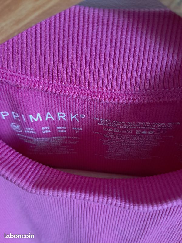Haut Femme Primark Fleuri – Taille 8, Neuf Avec étiquettes, Manches Courtes, Zippé