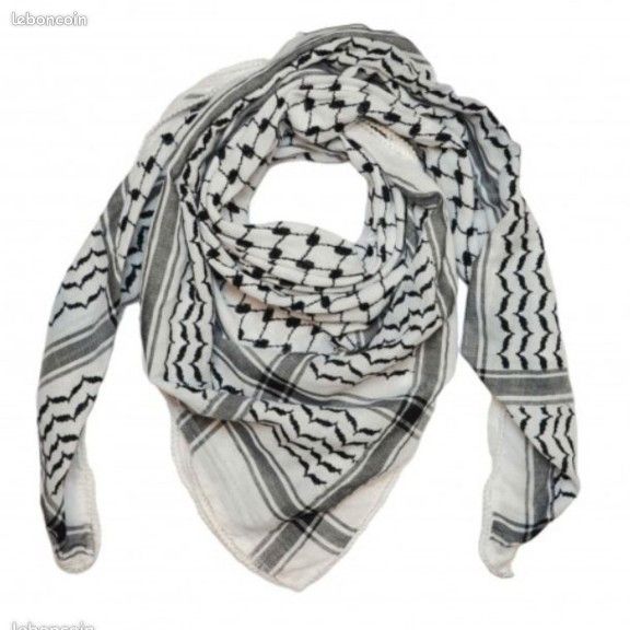 Foulard Keffieh palestinien traditionnel solidaire Hébron (image 1)