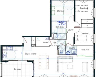 Appartement 690 500 € - 103 m²