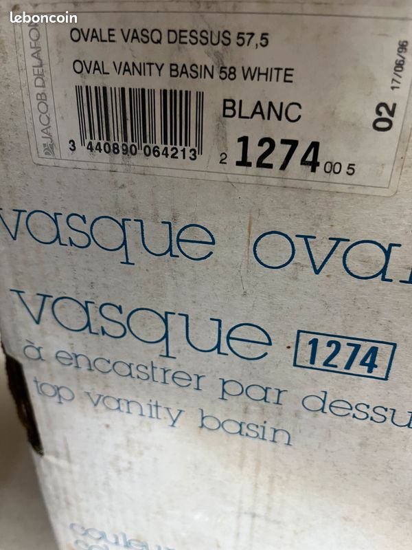 Vasque Ovale JACOB DELAFON (image 3)