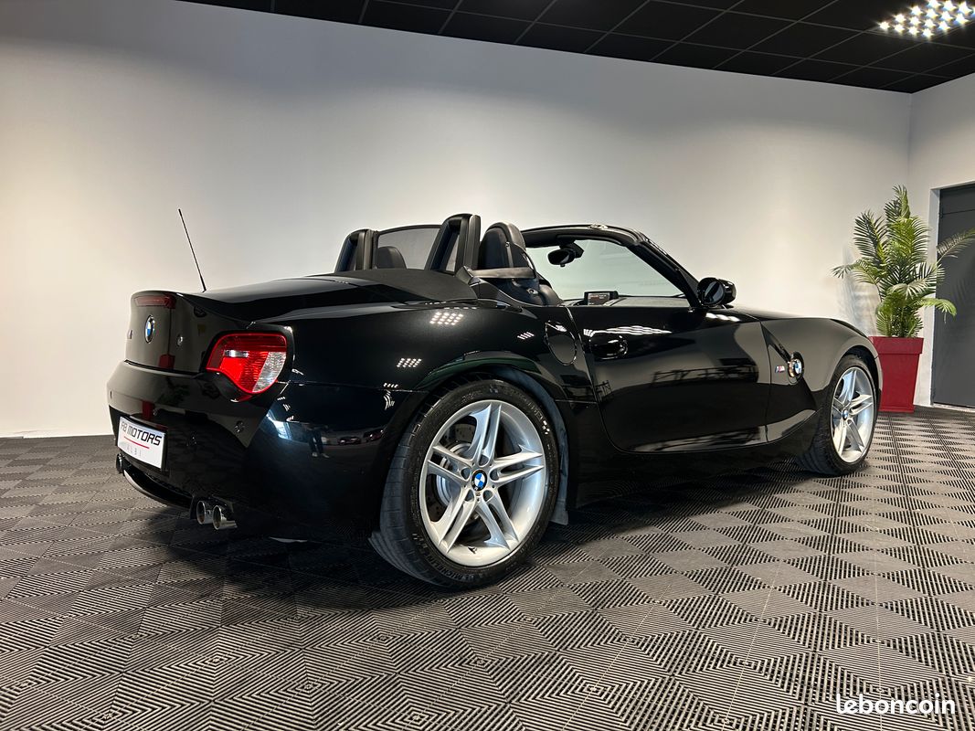 BMW Z4 M Roadster E85 3,2L 343ch BVM6 + 4 PNEUS NEUFS + NOIR SAPHIR + SELLERIE CUIR ÉLECTRIQUE ET CHAUFFANT + REGULATEUR DE VITESSE (image 3)