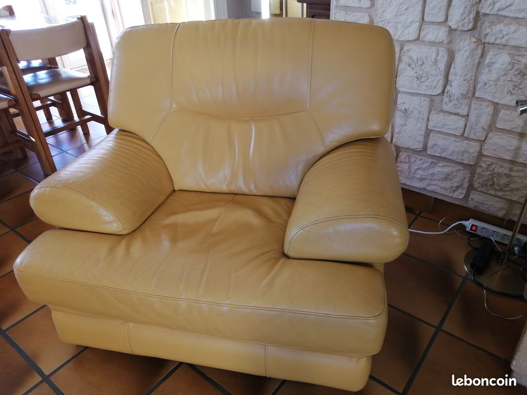 Fauteuil cuir (image 1)