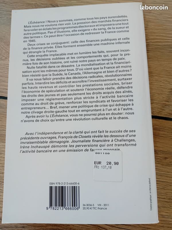 Livre "L'échéance " (image 3)