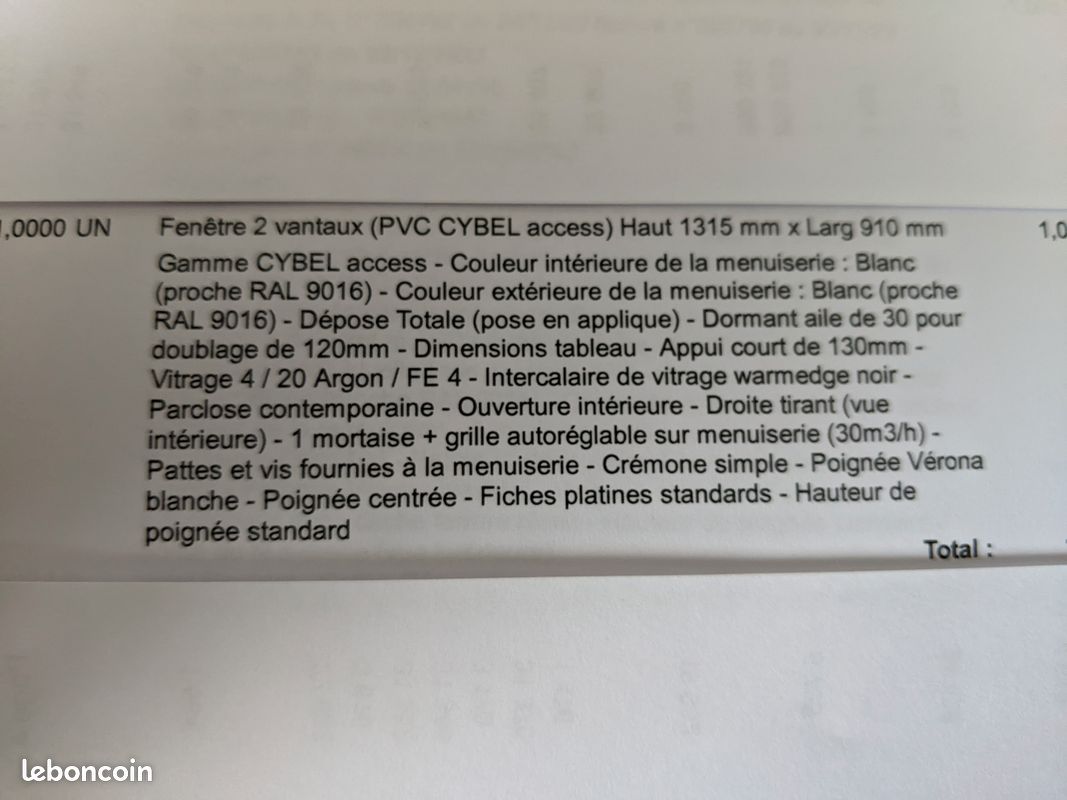 Menuiserie neuve (image 2)