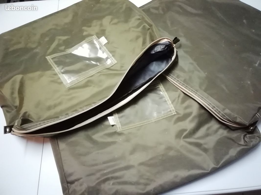 3 sacs vintage de la poste couleur vert kaki (image 1)