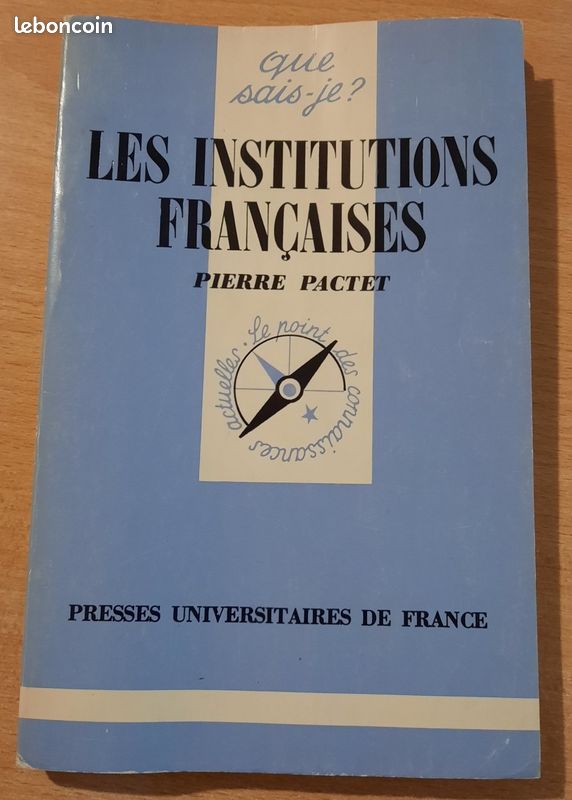 Que sais-je "Les institutions françaises" (image 1)