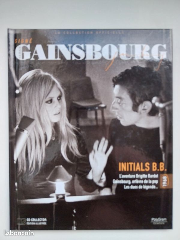 RARE livret cd gainsbourg initiale b.b (image 1)