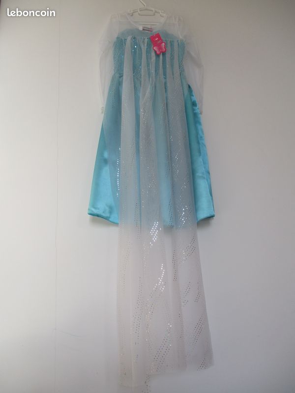 Déguisement de Princesse Disney Elsa la Reine des Neiges neuf taille 5/6 ans de marque Vogue (image 3)
