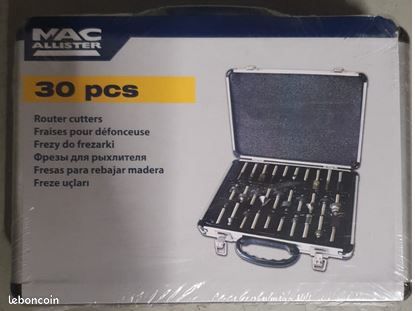 Coffret de 30 fraises pour défonceuse (image 1)