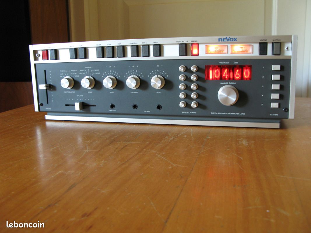 Revox A720 amplificateur + préamplificateur REVOX A722 avec tubes Nixies / LIVRASON OFFERTE (image 12)