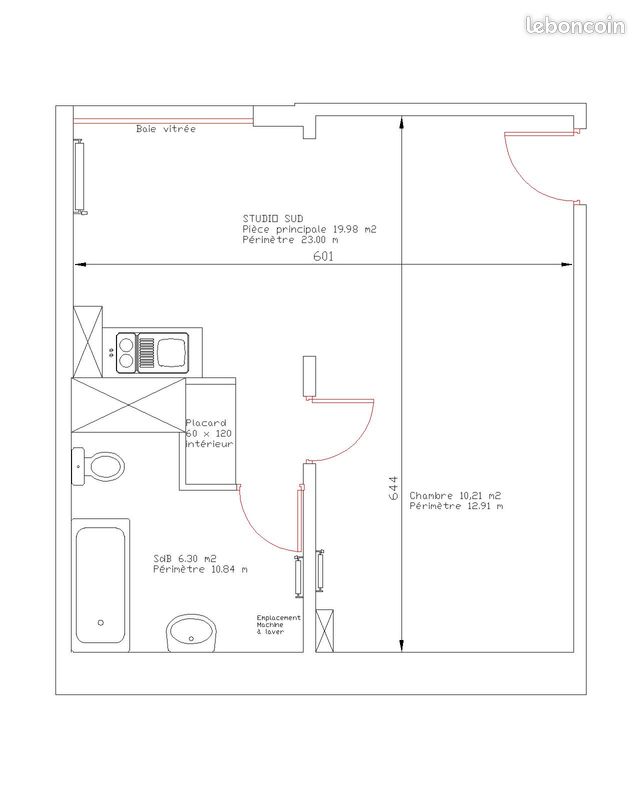Appartement 1 pièce 36 m² · à Nancy · 36 m² · 460 €