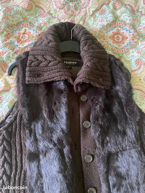 Gilet sans manches en lapin Vêtements