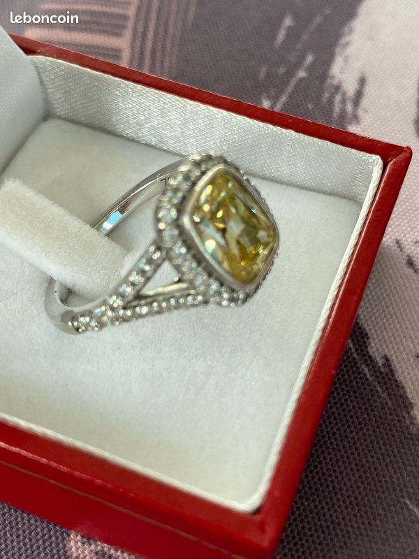 Bague zirconium argent (image 2)
