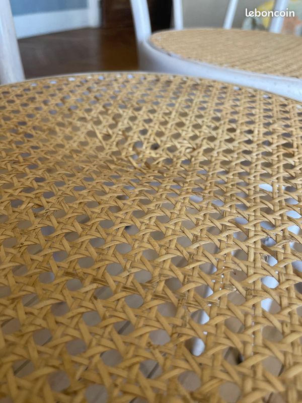 Lot de 4 chaises en canage (image 5)