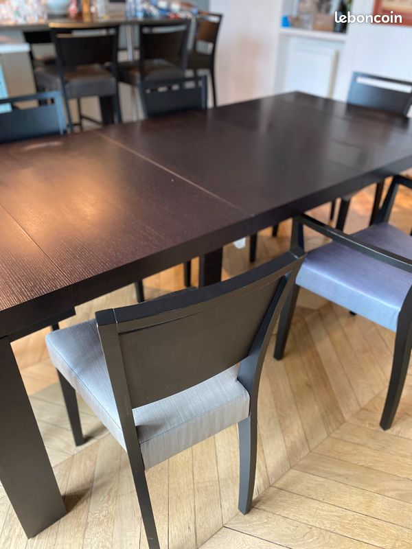 Ensemble table à manger chaises et chaises bar (image 4)
