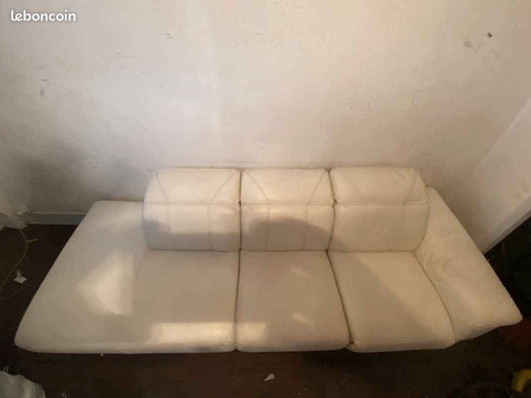 Vend canapé en cuire avec une partie électrique (image 4)
