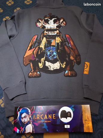 Sweat Arcane Powder Gris M Vêtements