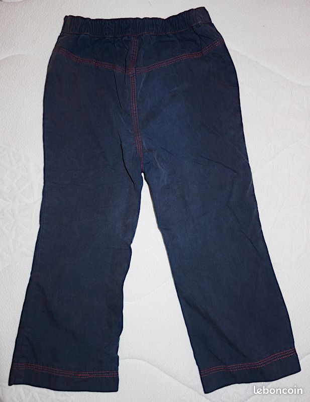 Pantalon bleu marine 3 ans (image 5)