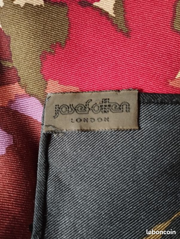 Foulard en soie JOSEF OTTEN LONDON - Etat neuf (image 4)