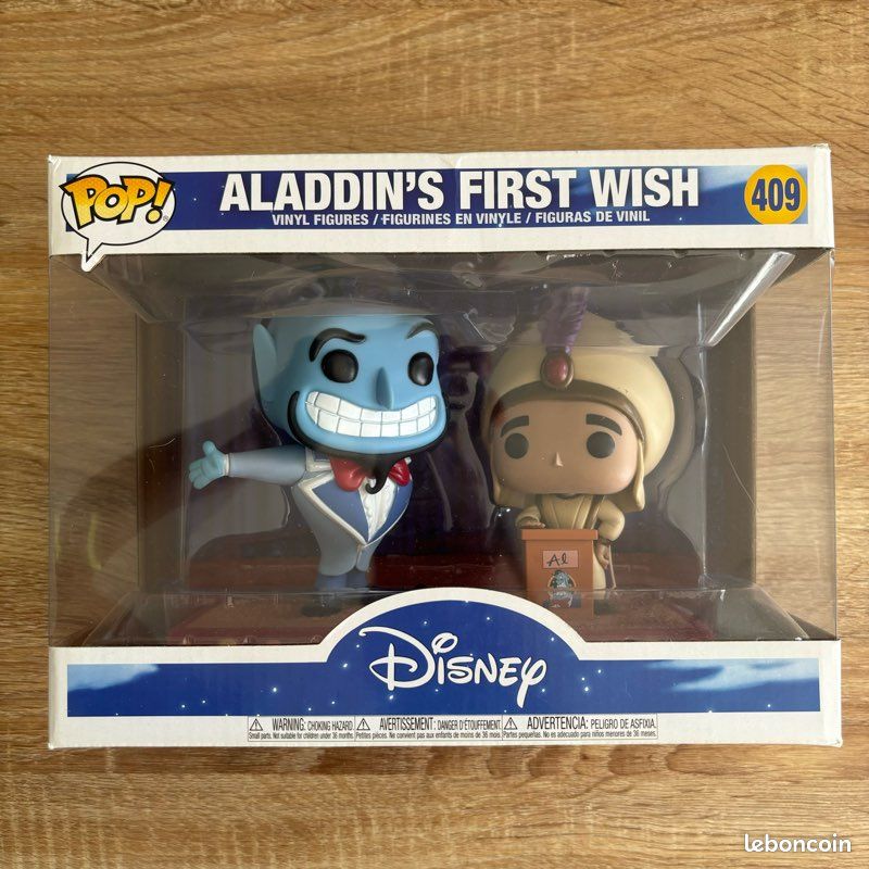 Figurine POP n°409 - Genie et Aladin (image 1)
