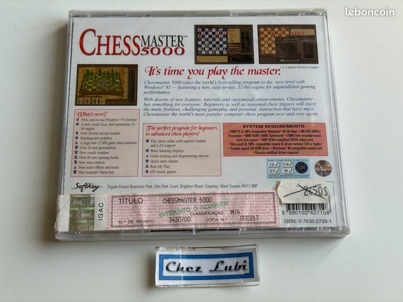 Chessmaster 4000 Turbo - Echecs et informatique sur PC-Windows