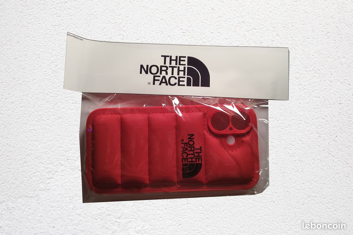 The North Face Puffer Jacket Coque Rouge pour Apple Iphone 16
