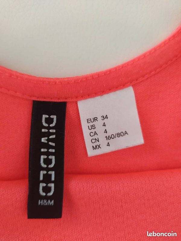 Robe Patineuse H&M Rouge Neuve Avec étiquettes - Style Années 90, Sans Manches, Taille 12