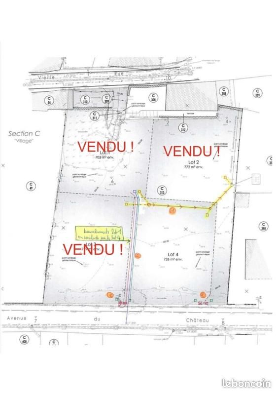 Terrain 724 m² Ruffey Le Chateau · à Ruffey-le-Château · 50 000 €