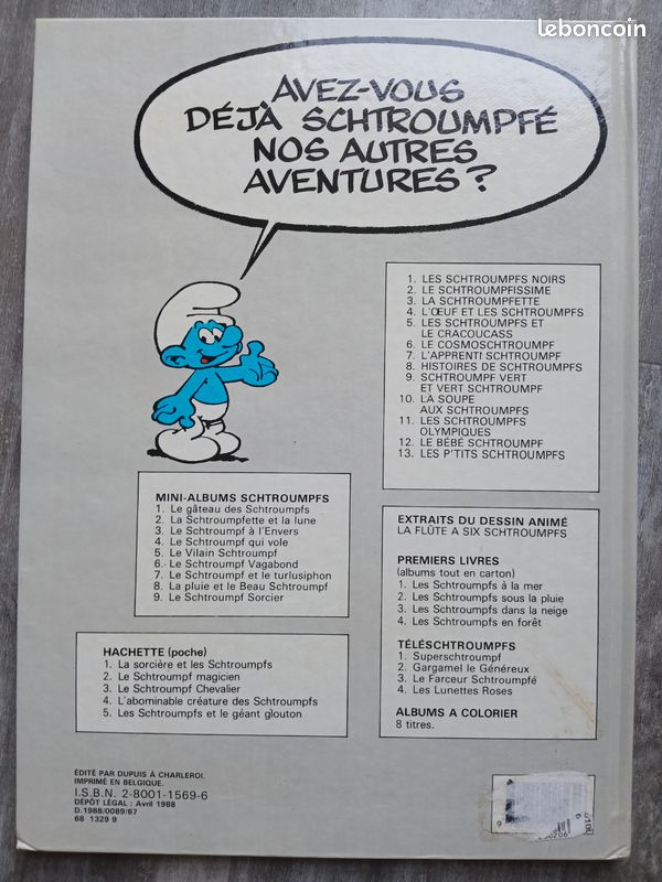 Lot de 3 bandes dessinées Les Schtroumpfs (image 4)