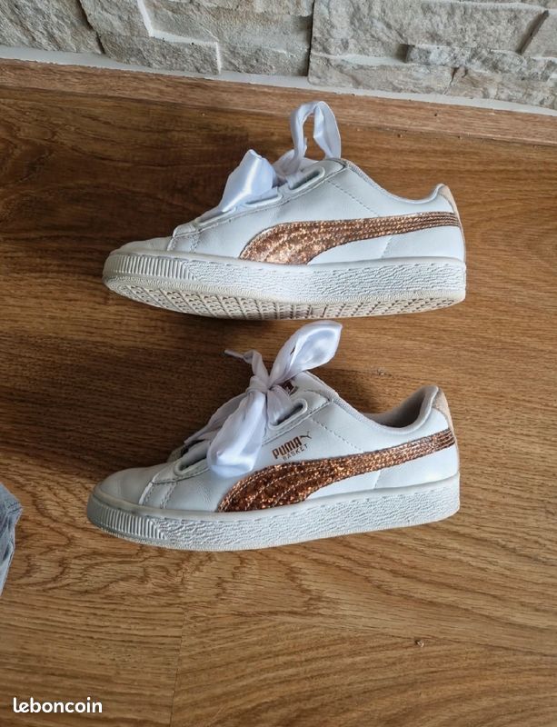 Lacet Blanc Basket Puma Gros Lacet Puma Chaussures Lacet Puma