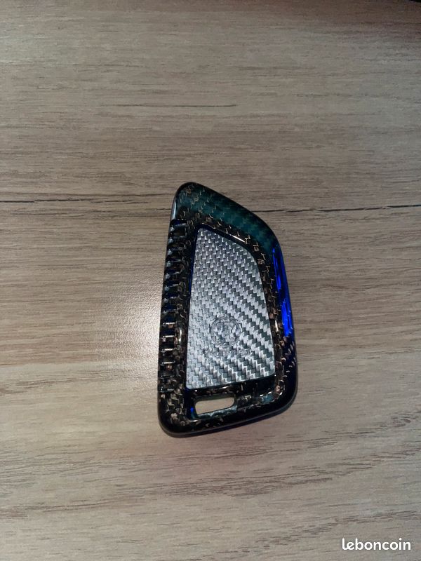 Coque de clé BMW en carbone véritable - Équipement auto