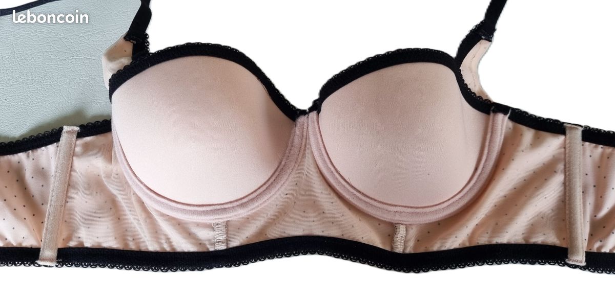 Soutien-gorge Femme Noir Et Rose - Taille 90B - Neuf Sans étiquettes