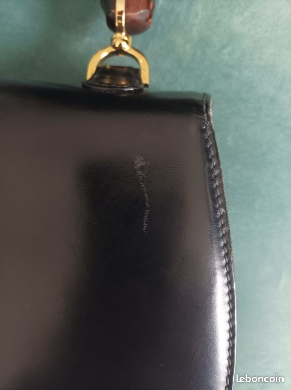Sac à main Gucci Bambou 1947 - grande taille noir (image 18)