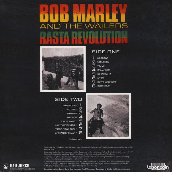 BOB MARLEY and the WAILERS : Rasta Revolution (image 2)