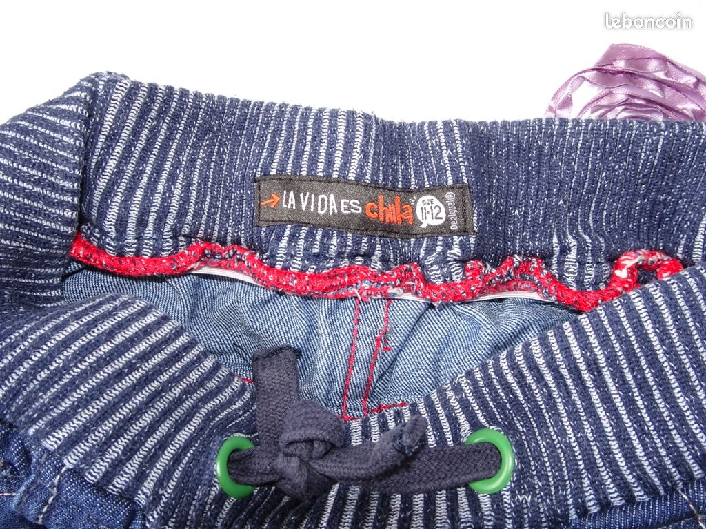 Pantalon Court DESIGUAL Mixte – Taille 11-12 Ans, Occasion En Très Bon état – Coloré Et Fun Pour Enfants
