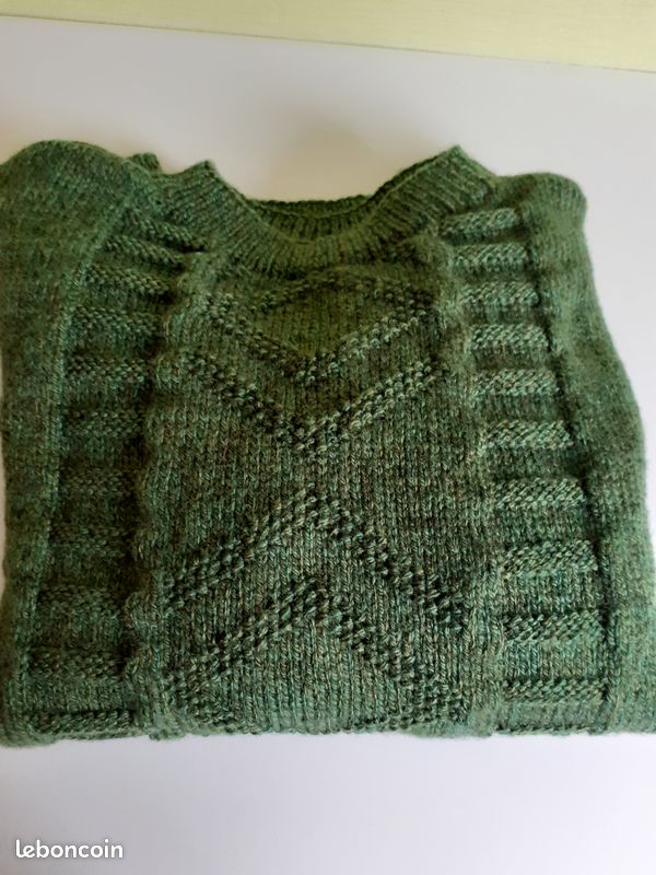 Pull femme vert foncé neuf (image 10)