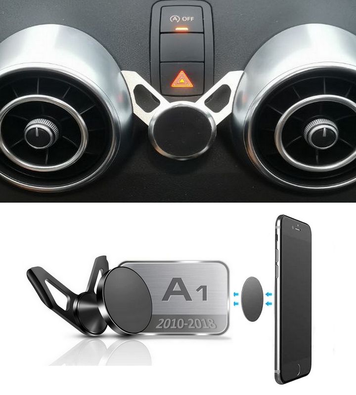Support téléphone Audi A1 accessoire Audi Sline carplay A1 pièce support  GPS magnétique - Équipement auto