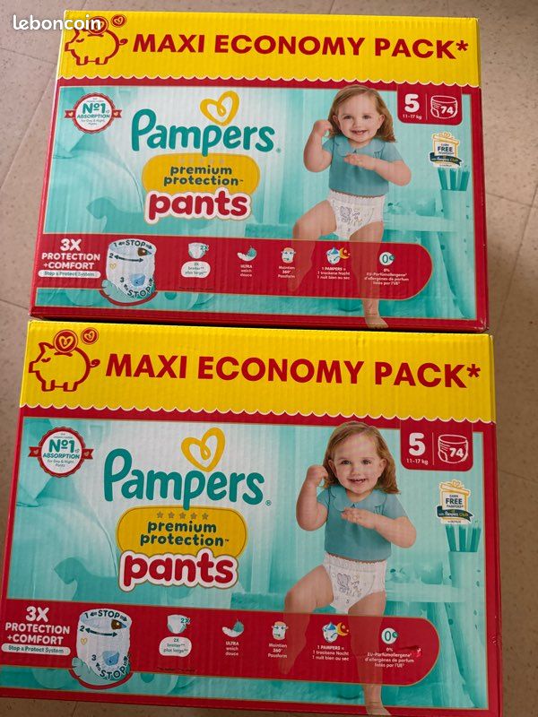 Lot de maxi pack Pampers a 50 Équipement bébé