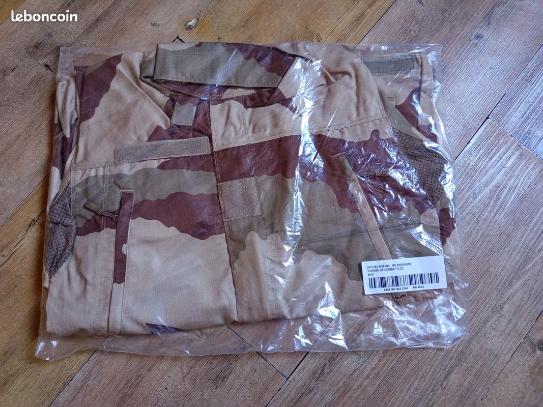 Chemise de combat F3 désert de l'armée française Neuf