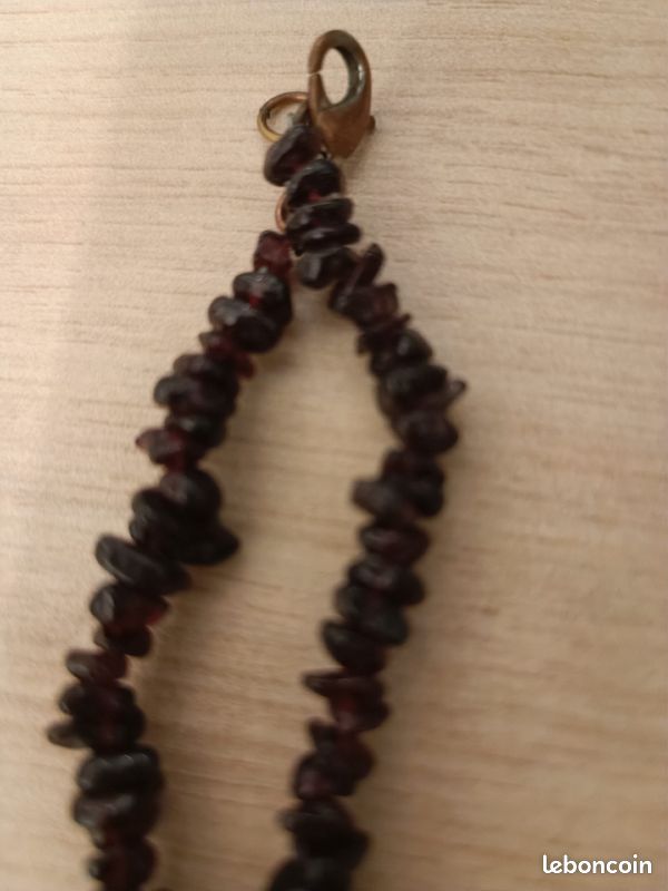 Collier jaspe grenat (image 4)
