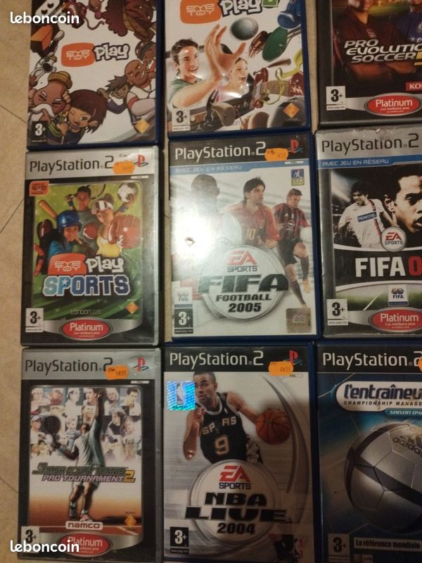 Lot De Jeux PS2 – NHL 2K9, NBA 2K3, Tekken Tag Tournament, Et Plus